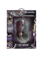 DEFENDER DRÁTOVÁ HERNÍ MYŠ SIN'SISTER GM-933 OPTIC 7200 DPI 6P 52933