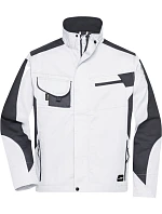 Daiber JN 821 Pracovní bunda - Strong 02.0821 white/carbon