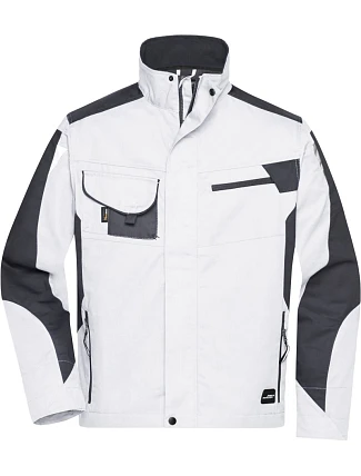 Daiber JN 821 Pracovní bunda - Strong 02.0821 white/carbon