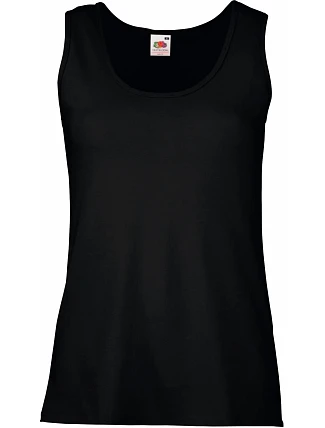 Fruit of the Loom Lady-Fit Valueweight Vest Dámské tílko 16.1376 black Fruit of the Loom Lady-Fit Valueweight Vest Dámské tílko 16.1376 black