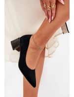 Semišové Hladké Lodičky S Špičatými Špičkami Černé Vinceza 66736 Semišové Hladké Lodičky S Špičatými Špičkami Černé Vinceza 66736