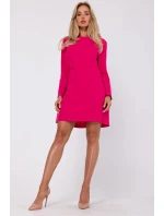 Dámské šaty  M753 růžové - MOE