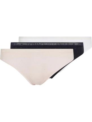 Dámské kalhotky 3Pack UW0UW05284 0VR černé/bílé/sv. růžové - Tommy Hilfiger Dámské kalhotky 3Pack UW0UW05284 0VR černé/bílé/sv. růžové - Tommy Hilfiger