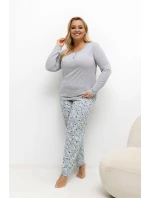 Pohodlná pyžama pro plnoštíhlé model 221182 Forever Pink Pohodlná pyžama pro plnoštíhlé model 221182 Forever Pink