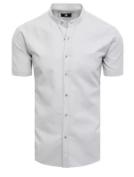 Pánské světle šedé tričko s krátkým rukávem FashionStreet KX0999