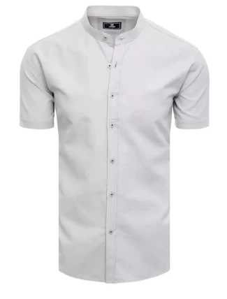 Pánské světle šedé tričko s krátkým rukávem FashionStreet KX0999