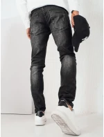Pánské černé džínové kalhoty FashionStreet UX4243