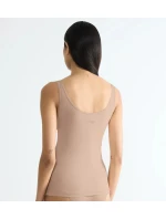 Dámské tílko GO Daily Cotton Tank top - BROWN - béžové 00LZ - SLOGGI Dámské tílko GO Daily Cotton Tank top - BROWN - béžové 00LZ - SLOGGI