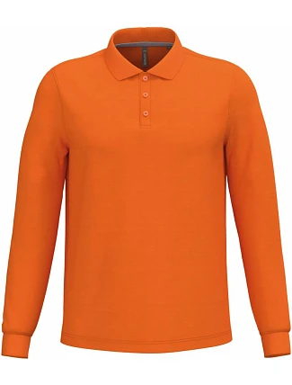 Kariban K 243 Pánské piqué polo s dlouhým rukávem 20.K243 orange