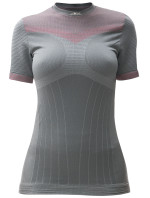 Dámské sportovní tričko s krátkým rukávem IRON-IC - šedo-růžová Barva: Šedo-růžová, Velikost: