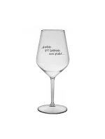 PROTOŽE BÝT BARMAN NENÍ PRDEL - čirá nerozbitná sklenice na víno 470 ml PROTOŽE BÝT BARMAN NENÍ PRDEL - čirá nerozbitná sklenice na víno 470 ml