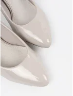 Exkluzívní dámské Jasnoszary lodičky na jehlovém podpatku Exkluzívní dámské Jasnoszary lodičky na jehlovém podpatku