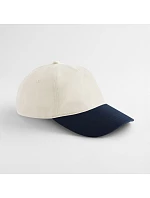 Beechfield B 67 5 panelová kontrastní kšiltovka 53.0067 natural/french navy