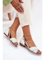 Kožené Ploché Sandály Maciejka 04614-46 Mátové