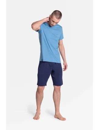 Pyžamo Duty 38881-95X Modrá a tmavě modrá - Henderson