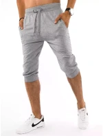 FashionStreet pánské světle šedé teplákové kraťasy SX1535 FashionStreet pánské světle šedé teplákové kraťasy SX1535