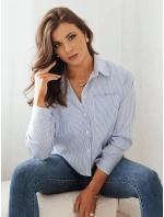 Dámská modrá košile TANYA FashionStreet DY0383