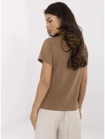 Tričko CLM TS 1704.85 světle hnědé Tričko CLM TS 1704.85 světle hnědé