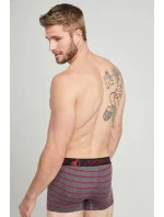 Boxerky 191612H-318 šedočervená - Jockey