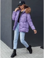 Dámská zimní bunda s kapucí WAYWARD fialová FashionStreet TY4489