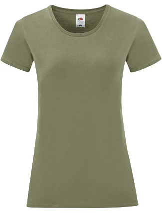Fruit of the Loom Lady-Fit Iconic 150 T Dámské tričko 16.1432 classic olive