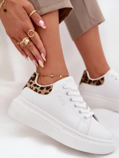 Dámské tenisky na platformě Big Star – bílé