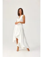 Večerní šaty SUK0410 bílé - Roco Fashion