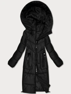 Černá vypasovaná zimní bunda v délce do poloviny stehen S'West (B/R8535-1)