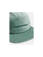 Čepice PEAK PERFORMANCE Cord Cap, zelená barva Čepice PEAK PERFORMANCE Cord Cap, zelená barva