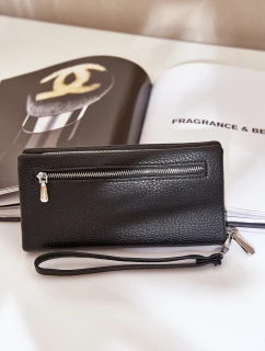 Velká Dámská Peněženka S Vzorováním Eko Kůže Černá Martiel