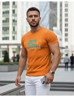 Pánské tričko s potiskem classic orange FashionStreet NX5020R