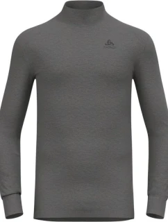 Pánské tričko ODLO BL TOP s želvovinovým výstřihem l/s ACTIVE WARM velikost L Grey