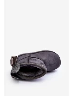 Dívčí Oceněné Sněhové Boty S Kokardami Šedá Meriva Dívčí Oceněné Sněhové Boty S Kokardami Šedá Meriva