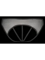 Tanga Plus Size V-8758 černá - Axami