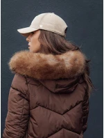 Dámská zimní bunda s kapucí WAYWARD hnědá FashionStreet TY4529 Dámská zimní bunda s kapucí WAYWARD hnědá FashionStreet TY4529