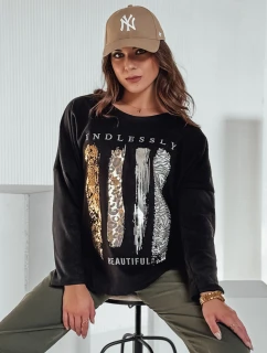 MODEZINE dámská oversize halenka černá FashionStreet RY2690