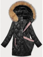 Černá dámská bunda s ozdobným prošíváním J Style (5M3226-392) Černá dámská bunda s ozdobným prošíváním J Style (5M3226-392)