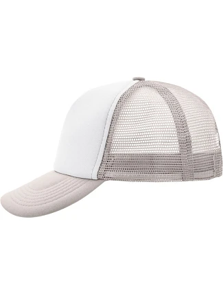 Daiber MB 70 5 panelová polyesterová síťovaná kšiltovka 03.0070 white/light grey Daiber MB 70 5 panelová polyesterová síťovaná kšiltovka 03.0070 white/light grey