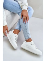 Dámské Tenisky Na Platformě Zateplené Big Star OO274A464 Bílé