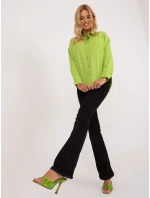 Košile BA KS 0274.47 limetkově zelená