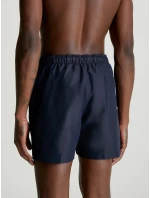 Pánské střední plavecké šortky se stahovací šňůrkou KM0KM00794 XNE tm. modrá - Calvin Klein Pánské střední plavecké šortky se stahovací šňůrkou KM0KM00794 XNE tm. modrá - Calvin Klein