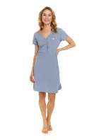 Dámská těhotenská košile 9505 sky blue - Doctornap Dámská těhotenská košile 9505 sky blue - Doctornap