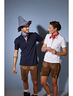 Daiber JN 715 Dámské piqué polo v tradičním krojovém stylu 02.0715 white/red white