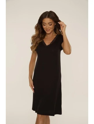 Noční košile Hazel 816 Black - De Lafense