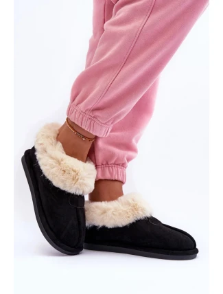 Dámské pantofle EV-58 Černá s ecru - Step in style