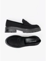 Krásné černé  polobotky dámské platforma