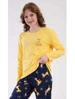 Dámské pyžamo dlouhé Žirafy