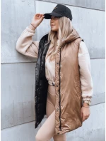 Dámská dlouhá prošívaná zimní vesta NOMADNECTAR černá FashionStreet TY3843 Dámská dlouhá prošívaná zimní vesta NOMADNECTAR černá FashionStreet TY3843