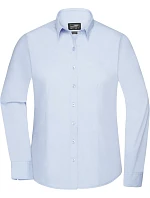 Daiber JN 677 Popelínová halenka s dlouhým rukávem 02.0677 light blue