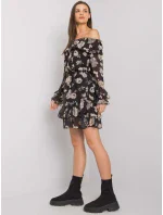 Šaty DHJ SK 15015.56P černá a béžová Šaty DHJ SK 15015.56P černá a béžová